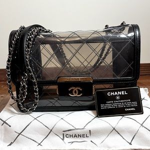 CHANEL Naked Clear Flap Bag